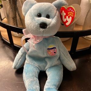 TY Beanie Baby - EGGS II the Easter Bear (8.5 inch).  New never played with.